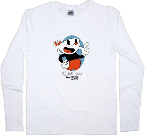 Kids' Longsleeve Shirt - CupHead (1) - Mfest