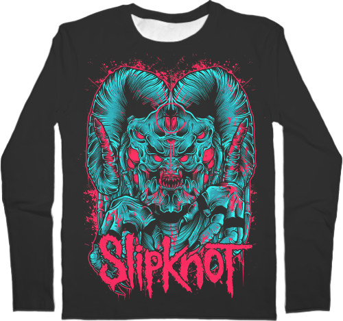 Men's Longsleeve Shirt 3D - Slipknot (1) - Mfest