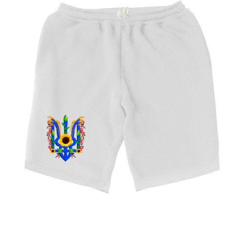 Men's Shorts - Тризуб з квітами - Mfest