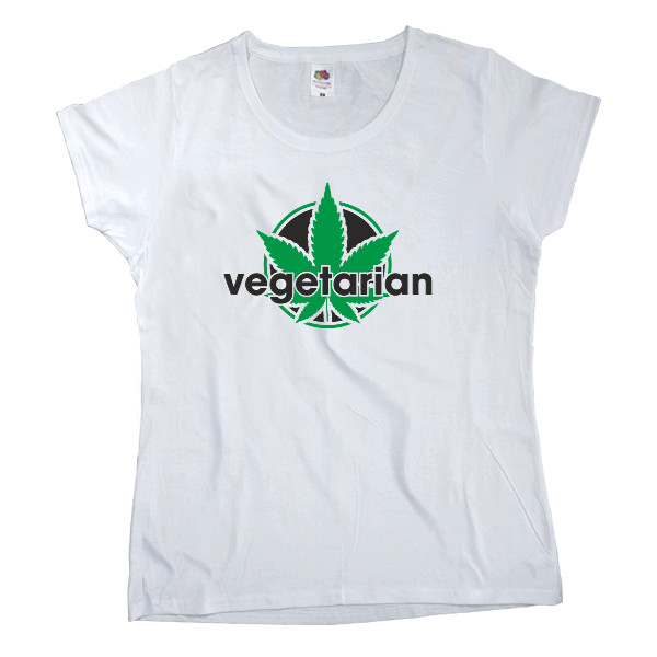 Women's T-shirt Fruit of the loom - Vegetarian - Mfest