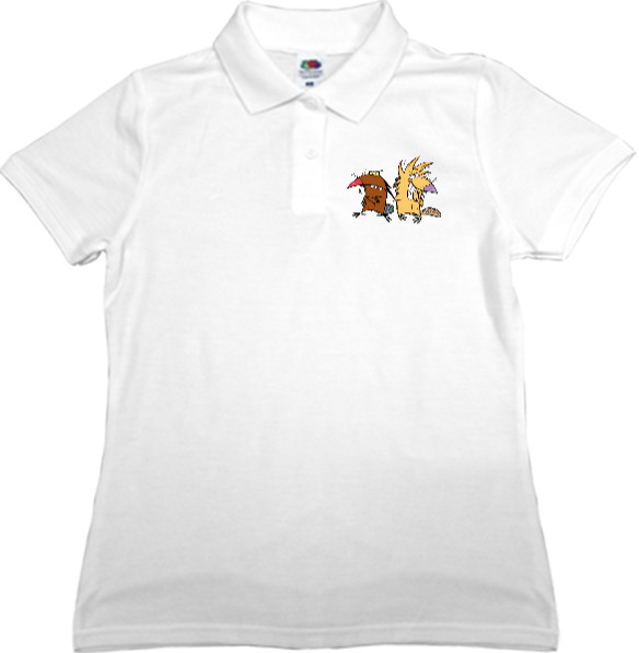 Women's Polo Shirt Fruit of the loom - Злюки бобри 2 - Mfest