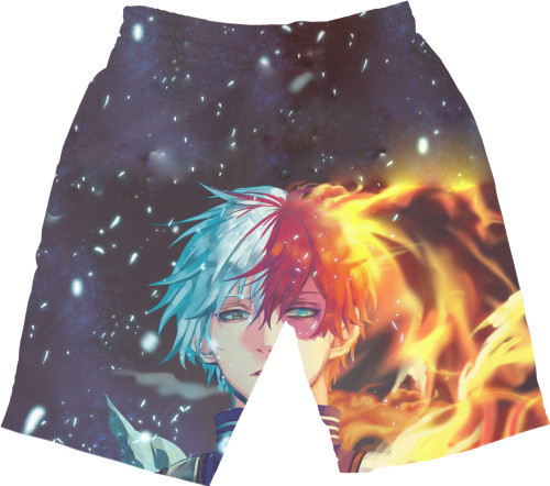 Men's Shorts 3D - Shoto Todoroki - Mfest