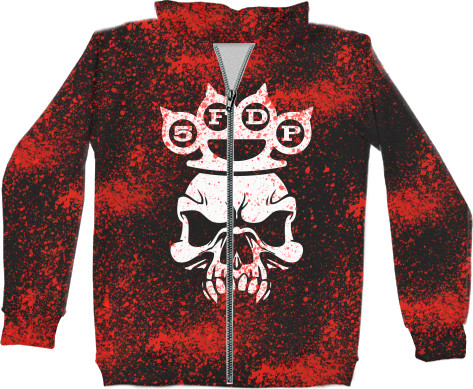 Unisex Zip-through Hoodie 3D - Five Finger Death Punch (12) - Mfest