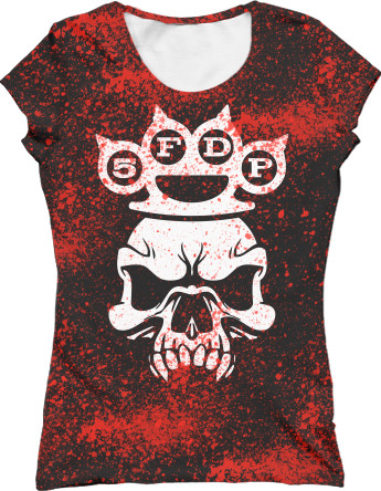 Women's T-Shirt 3D - Five Finger Death Punch (12) - Mfest