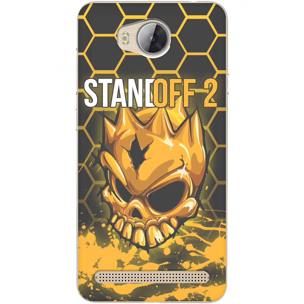 Чехол Huawei - STANDOFF 2 [GOLD SKULL] 3 - Mfest