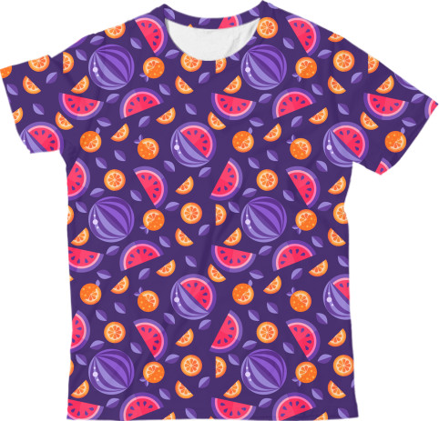 Kids' T-Shirt 3D - Вкусные фрукты (2) - Mfest