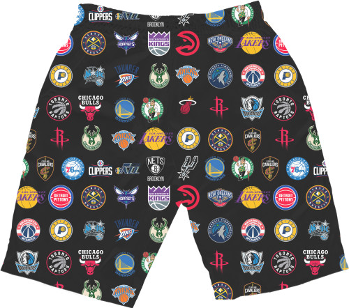 Men's Shorts 3D - NBA (ЛОГОТИПЫ 1) - Mfest