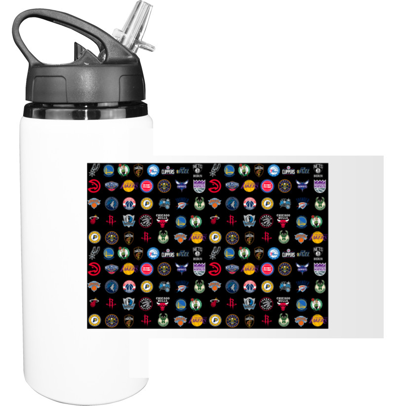 Sport Water Bottle - NBA (ЛОГОТИПЫ 1) - Mfest