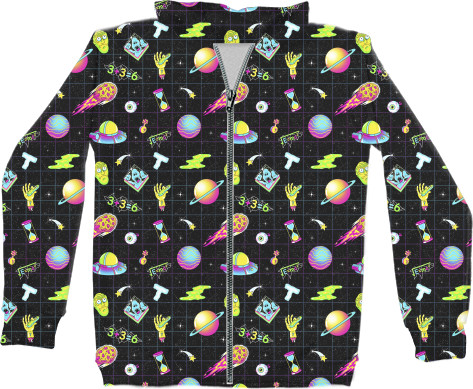 Unisex Zip-through Hoodie 3D - RICK AND MORTY [6] - Mfest