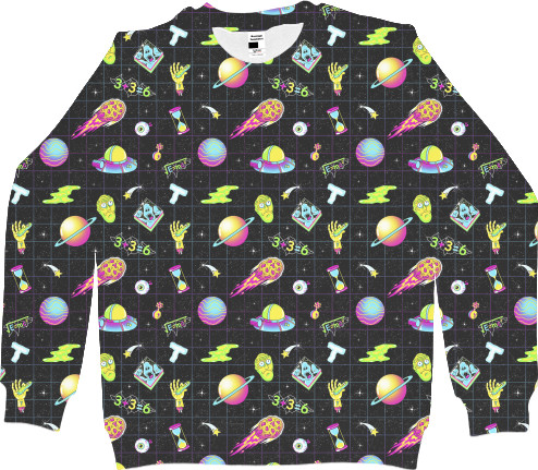 Women's Sweatshirt 3D - RICK AND MORTY [6] - Mfest