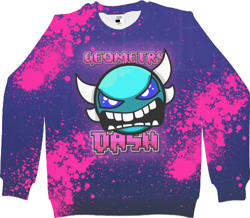 Women's Sweatshirt 3D - Geometry Dash [10] - Mfest