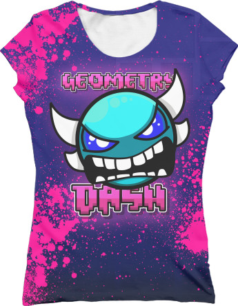 Women's T-Shirt 3D - Geometry Dash [10] - Mfest