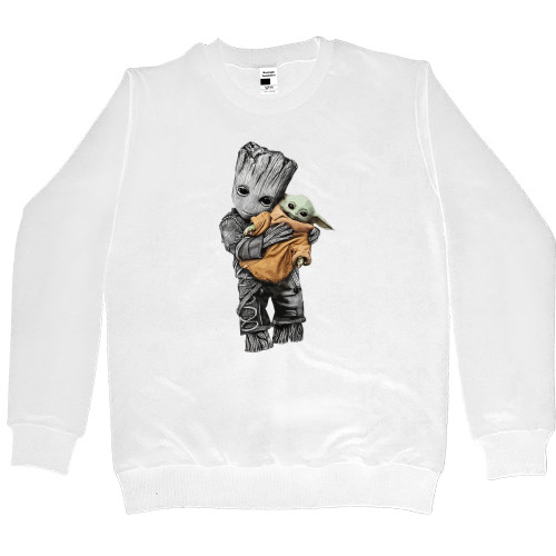 Kids' Premium Sweatshirt - Беби Йода и Грут - Mfest