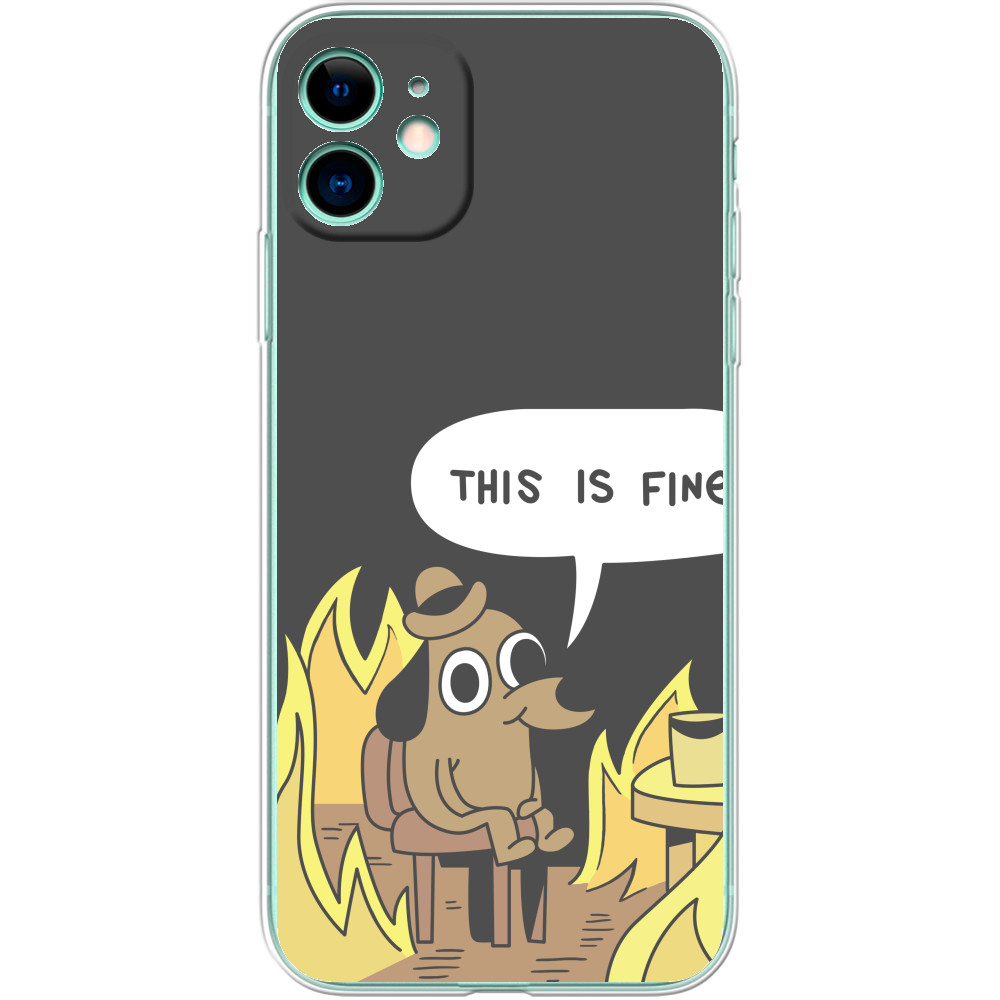 Чохол iPhone - This is fine - Mfest