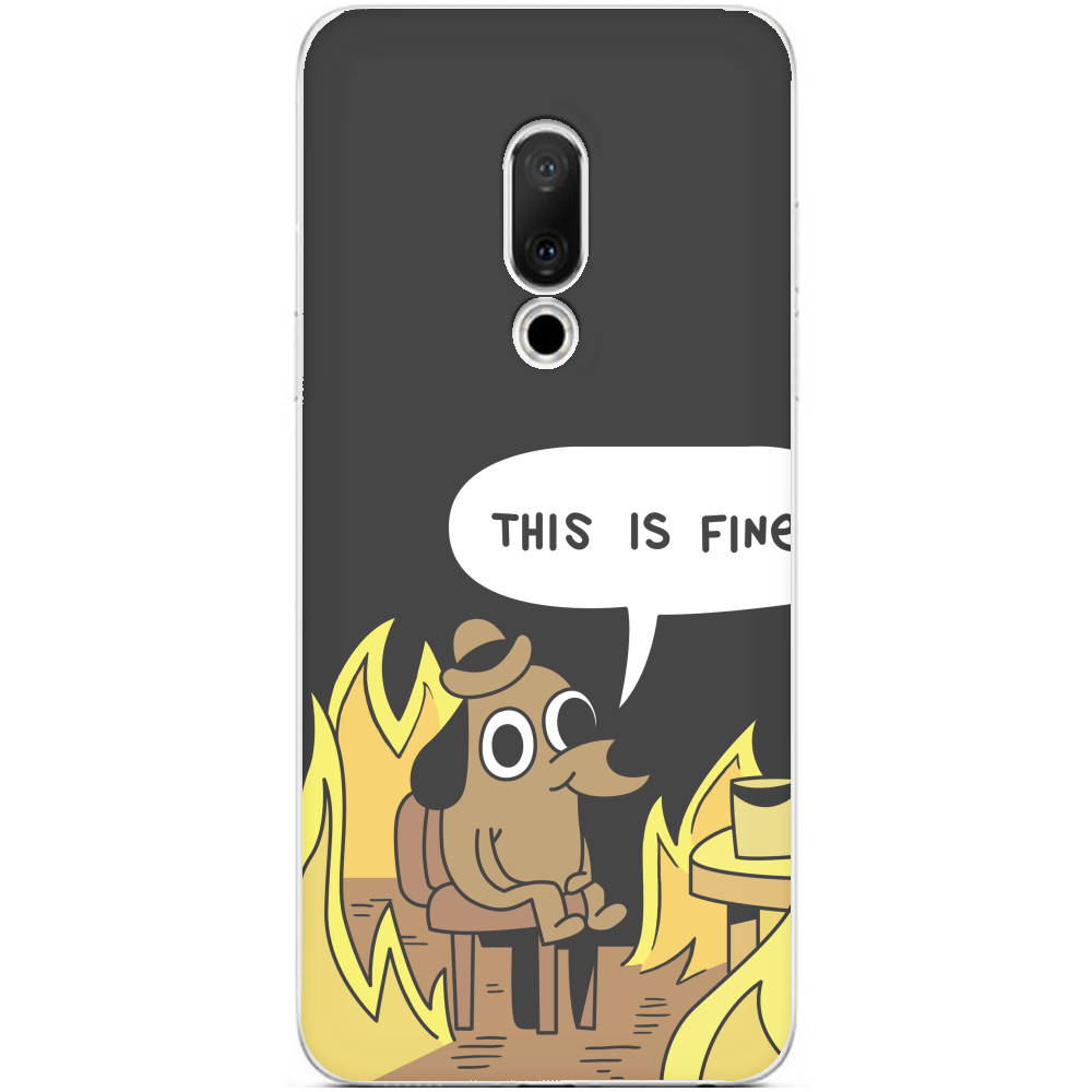 Чехол Meizu - This is fine - Mfest