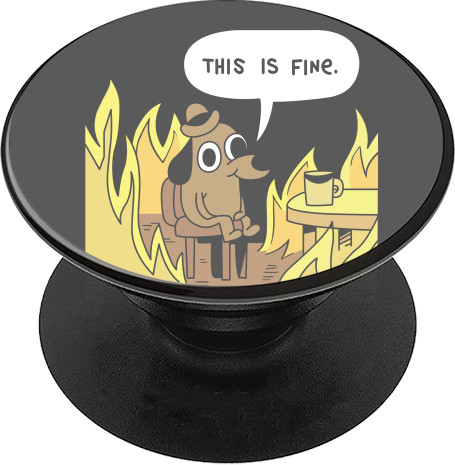 PopSocket Підставка для Телефону - This is fine - Mfest