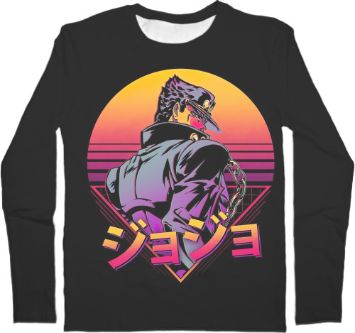 Kids' Longsleeve Shirt 3D - Джотаро Куджо - Mfest