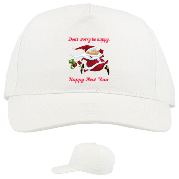 Baseball Caps - 5 panel - Don't worry be happy. Happy New Year - Mfest