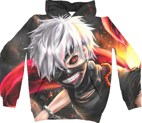 Unisex Hoodie 3D - Токийский Гуль (5) - Mfest