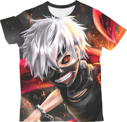 Kids' T-Shirt 3D - Токийский Гуль (5) - Mfest