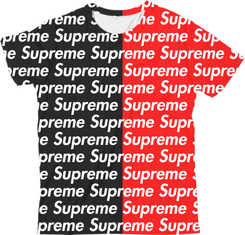 Kids' T-Shirt 3D - Supreme [7] - Mfest