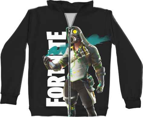 Unisex Zip-through Hoodie 3D - FORTNITE (18) - Mfest