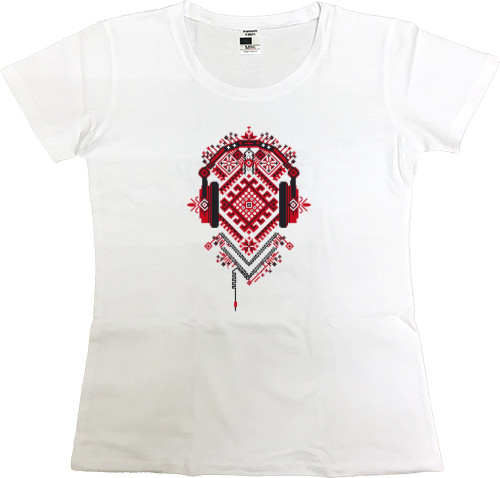 Women's Premium T-Shirt - Звуки України - Mfest