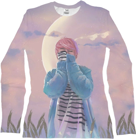 Women's Longsleeve Shirt 3D - BTS Jimin - Mfest