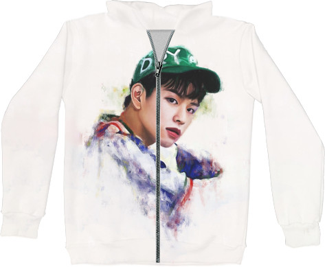 Unisex Zip-through Hoodie 3D - Seungmin - Mfest