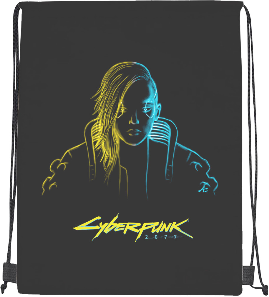 Drawstring Bag - Cyberpunk 2077 3 - Mfest