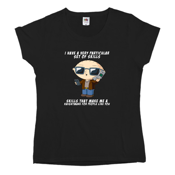 Women's T-shirt Fruit of the loom - Стьюи Гриффин (Stewie Griffin) 1 - Mfest