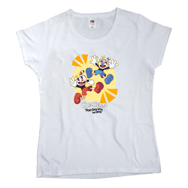 Women's T-shirt Fruit of the loom - CupHead (2) - Mfest