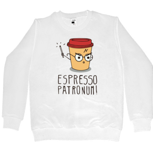 Men’s Premium Sweatshirt - ESPRESSO PATRONUM - Mfest