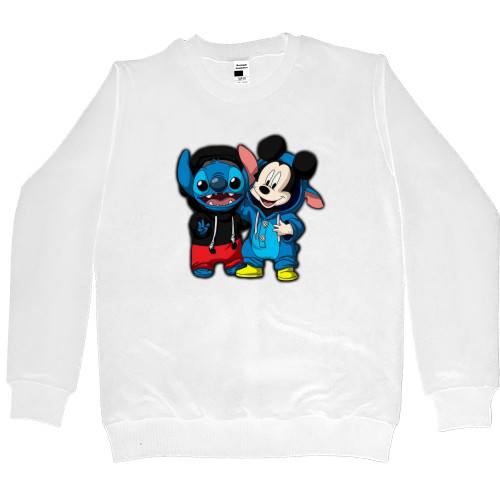 Kids' Premium Sweatshirt - Стич и Микки Маус - Mfest