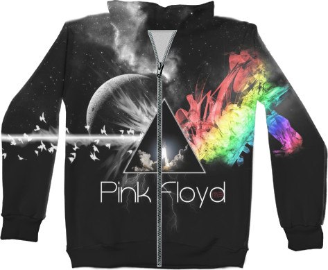 Unisex Zip-through Hoodie 3D - Pink Floyd - Mfest