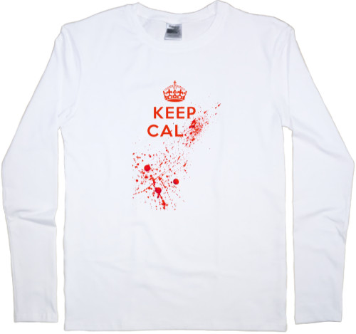 Футболка з Довгим Рукавом Чоловіча - Keep calm blood - Mfest