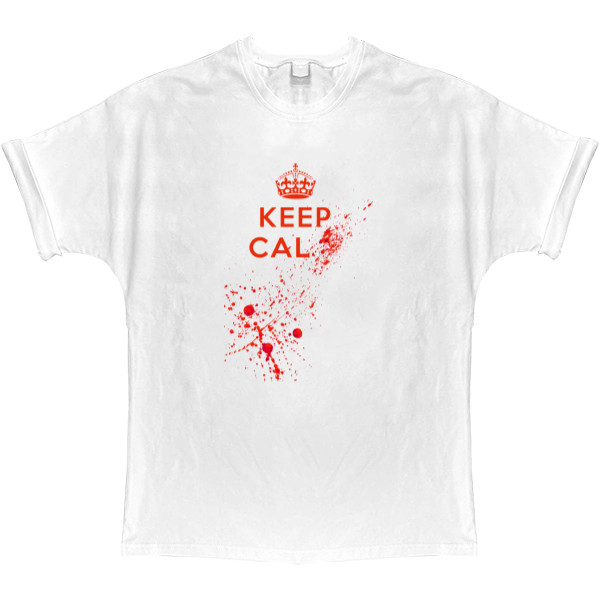 T-shirt Oversize - Keep calm blood - Mfest