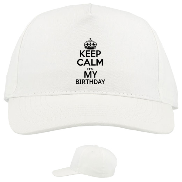 Baseball Caps - 5 panel - Keep calm its my birthday - Mfest