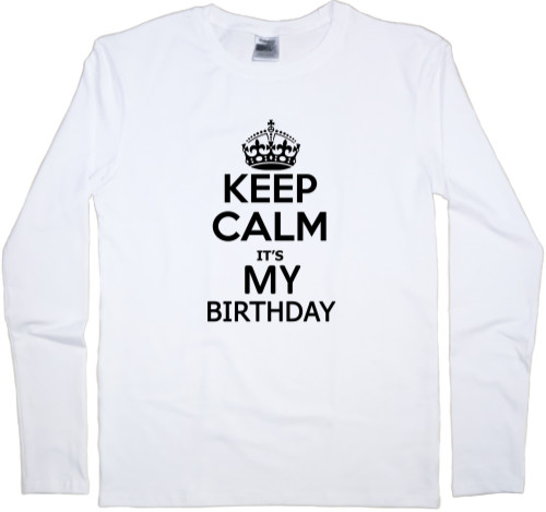 Футболка з Довгим Рукавом Дитяча - Keep calm its my birthday - Mfest