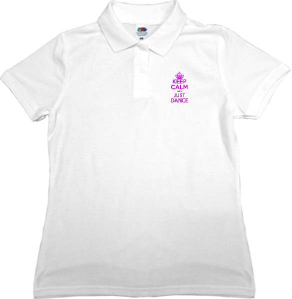 Women's Polo Shirt Fruit of the loom - Keep calm its just dance - Mfest