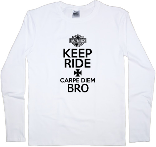 Men's Longsleeve Shirt - Keep calm Harley Davidson - Mfest