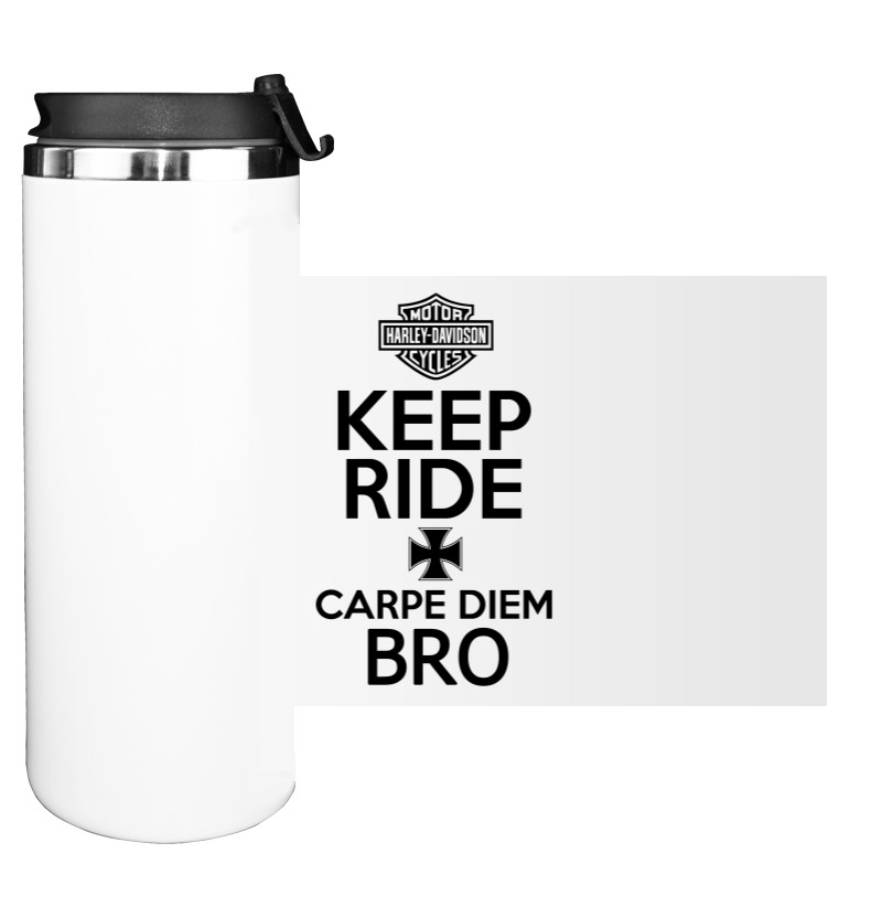 Water Bottle on Tumbler - Keep calm Harley Davidson - Mfest