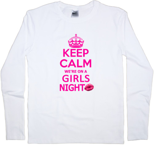 Футболка з Довгим Рукавом Чоловіча - Keep calm girls night - Mfest