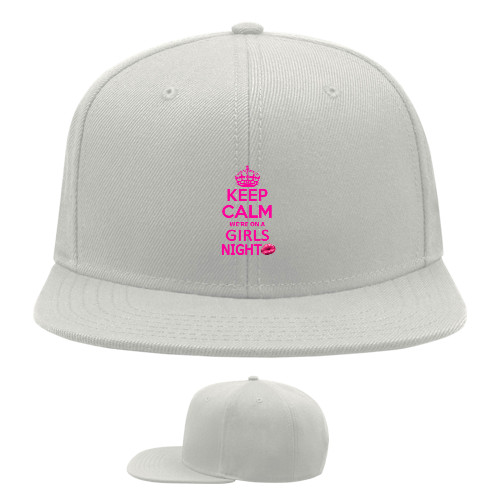 Snapback Baseball Cap - Keep calm girls night - Mfest