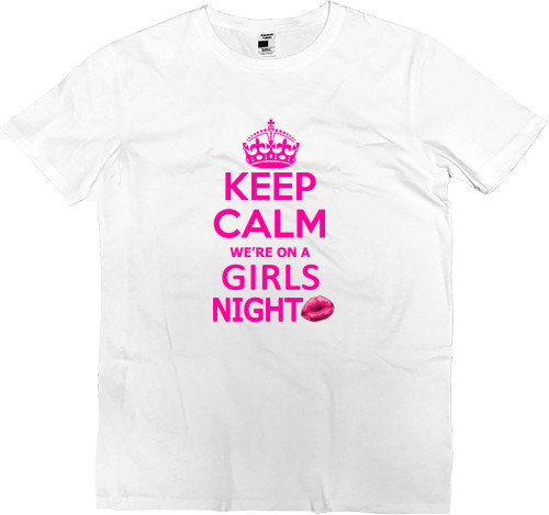 Футболка Преміум Чоловіча - Keep calm girls night - Mfest