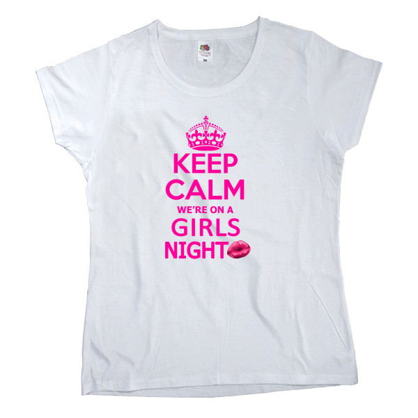 Футболка Класика Жіноча Fruit of the loom - Keep calm girls night - Mfest