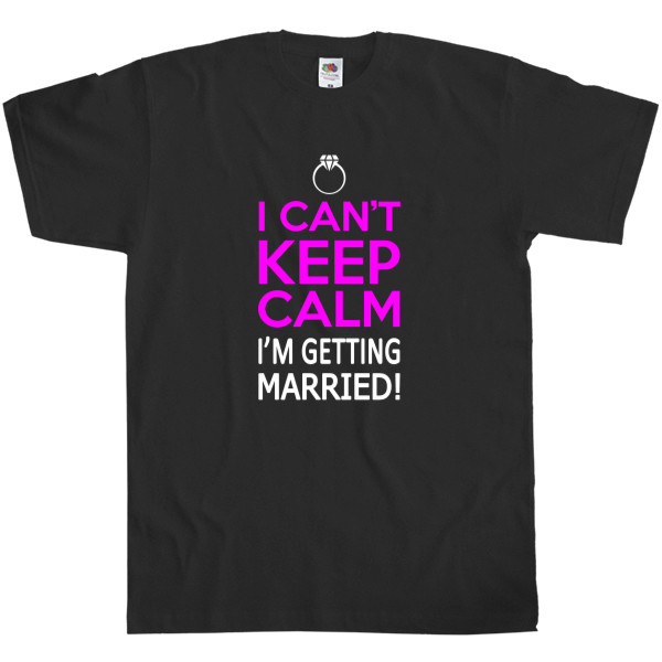 Футболка Классика Детская Fruit of the loom - Keep calm getting married - Mfest