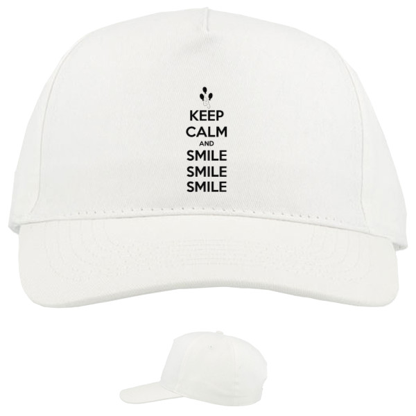 Baseball Caps - 5 panel - Keep calm and smile - Mfest