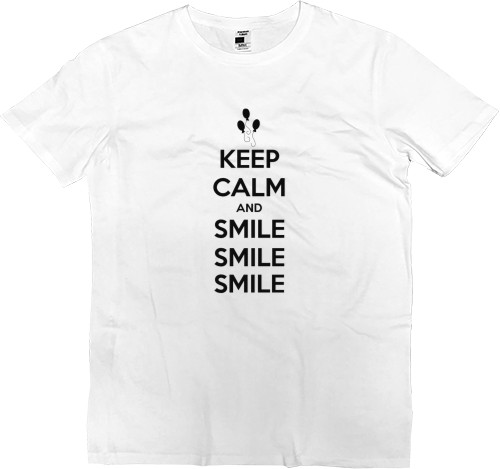 Футболка Преміум Чоловіча - Keep calm and smile - Mfest