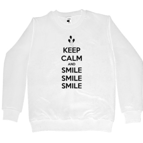 Світшот Преміум Чоловічий - Keep calm and smile - Mfest